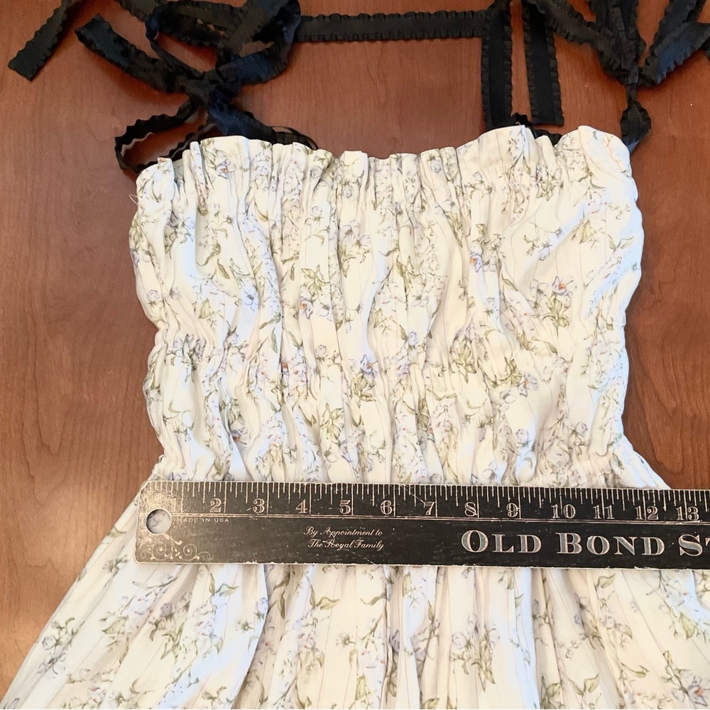 Brock Collection x H&M White Floral Dress - Picture 11 of 16